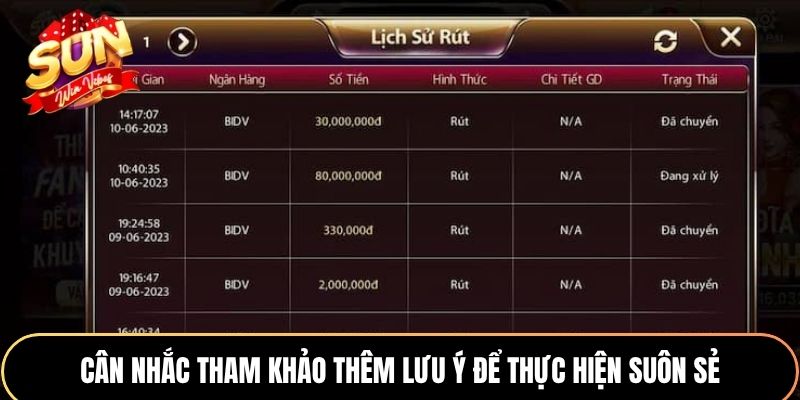 Cân nhắc tham khảo thêm lưu ý để thực hiện suôn sẻ